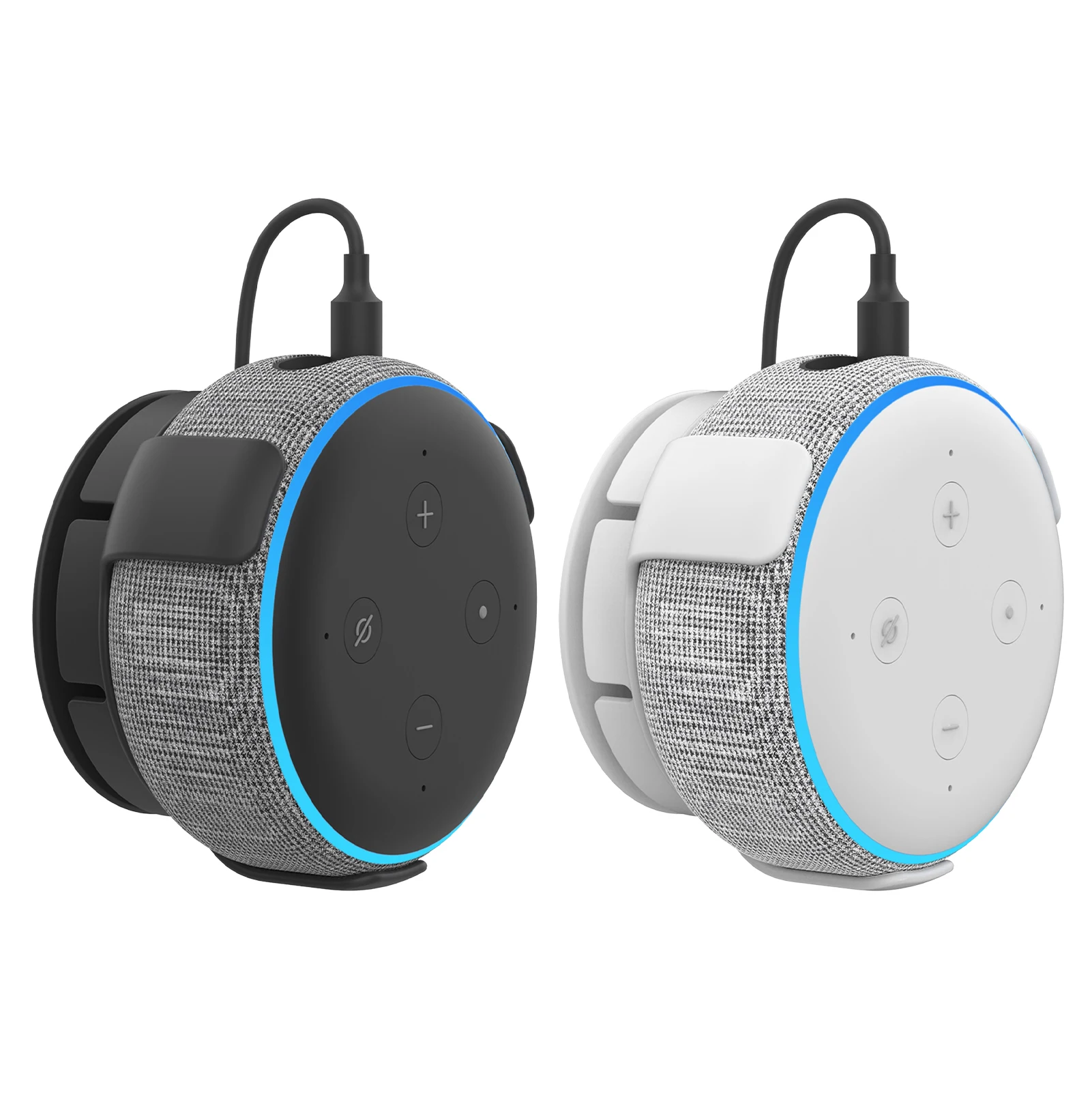 

Настенный держатель для динамика, чехол для Amazon Echo Dot 3-го поколения, встроенное управление кабелем, компактные аксессуары