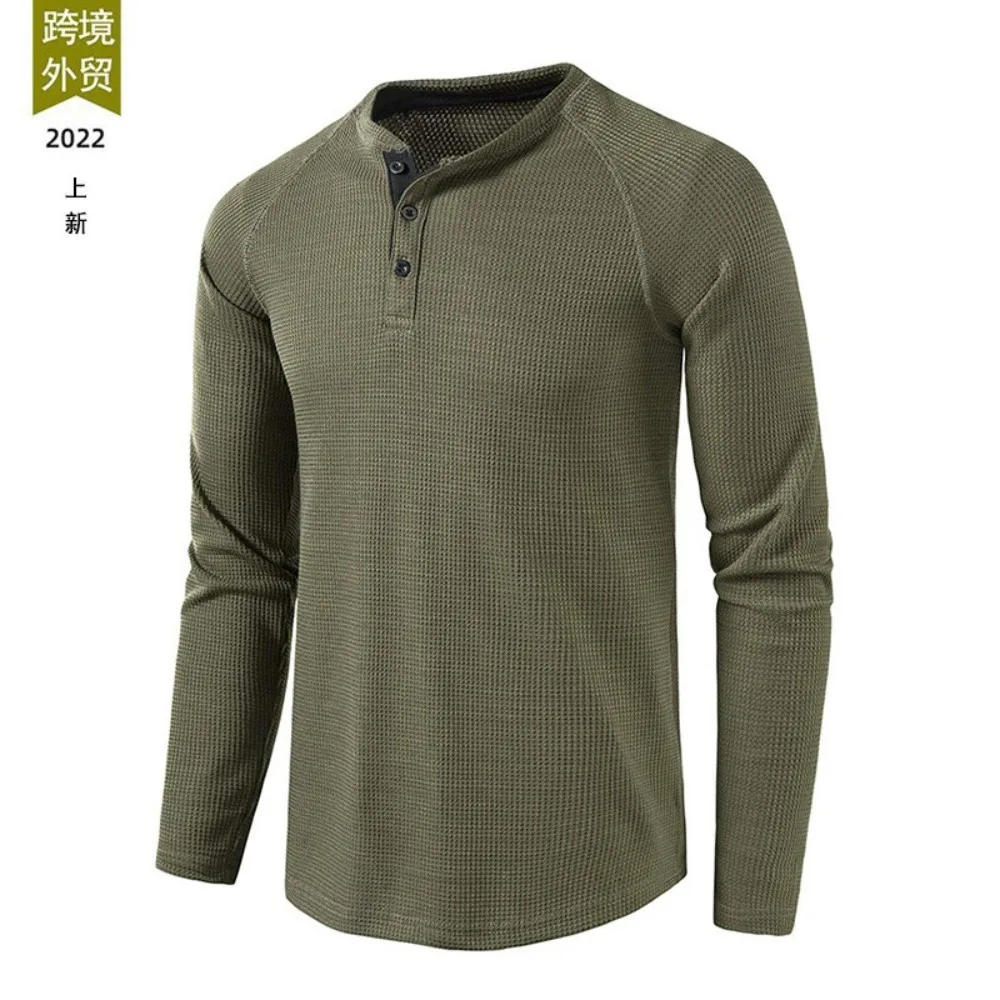 

Мужская футболка с длинным рукавом, однотонная