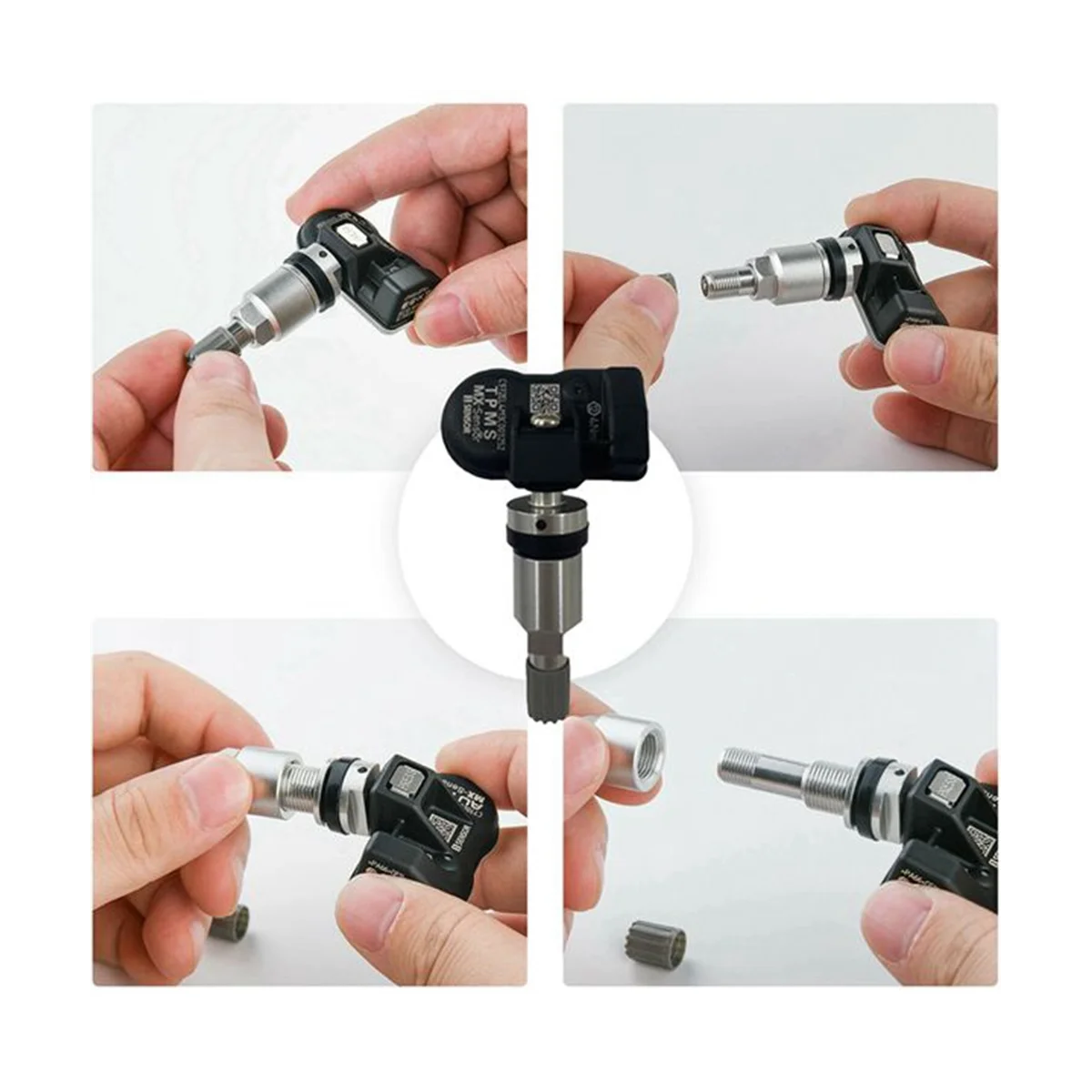 Программируемый TPMS датчик 4 шт. 433 МГц 315 Универсальный 2 в 1 для системы