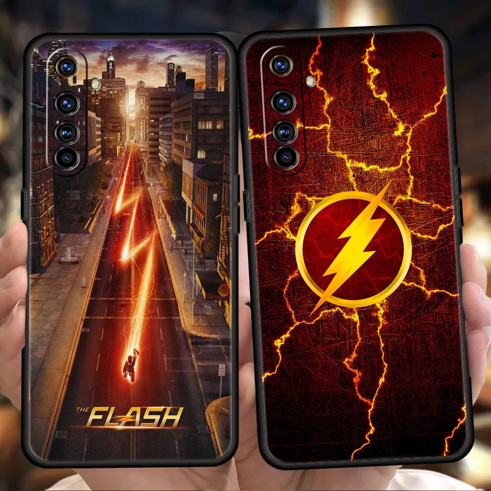 

The Flash Phone Case for Realme 8 9 Pro Plus 8i 9i 6 7 GT2 C21 C25 C3 C11 Pro 5G Luxury Shockproof Silicone Shell Fundas Coque