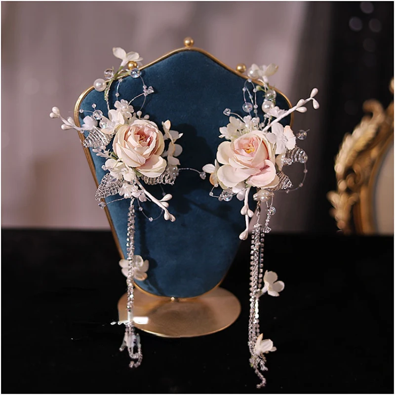 

Vintage Forest Flower Ear Hanger Earrings for Women Wedding Jewelry