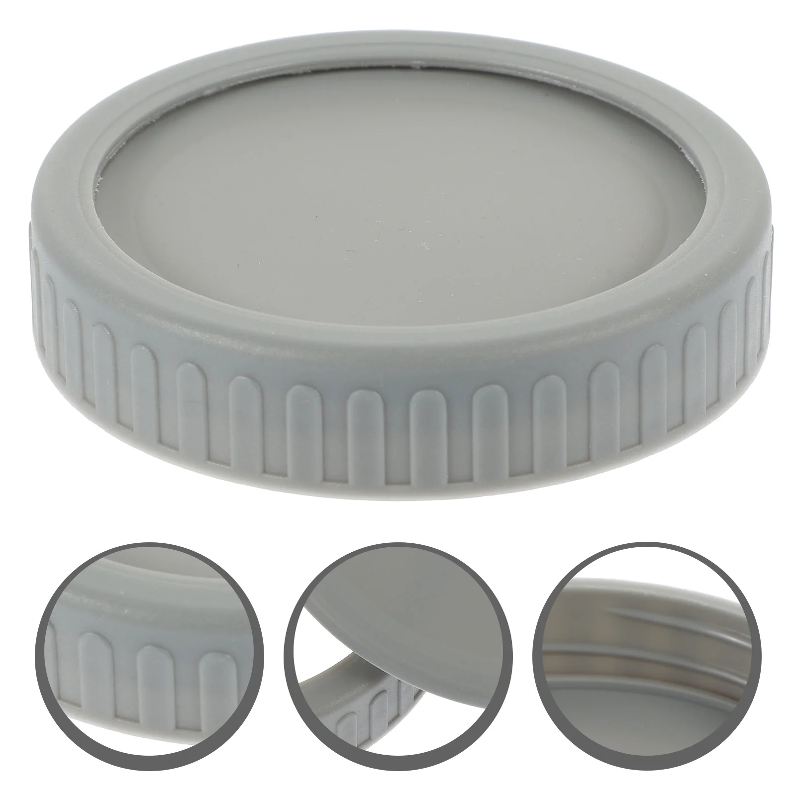 

Mason Jar Lids Sealing Ring Covers Jars Reusable Bottles Silicone Can Anti-leak Drinking Storage