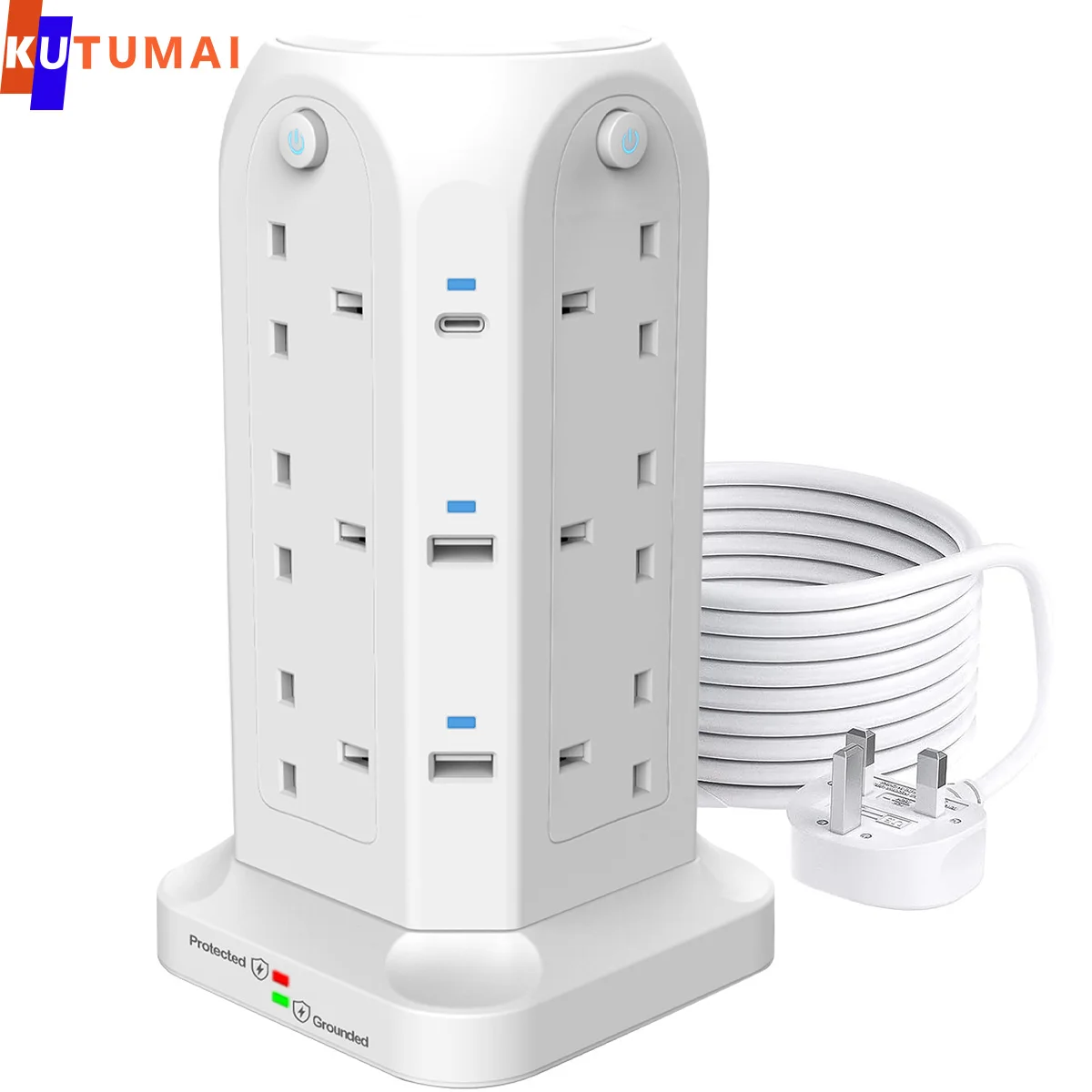 Сетевой удлинитель с розеткой и 4usb-портами