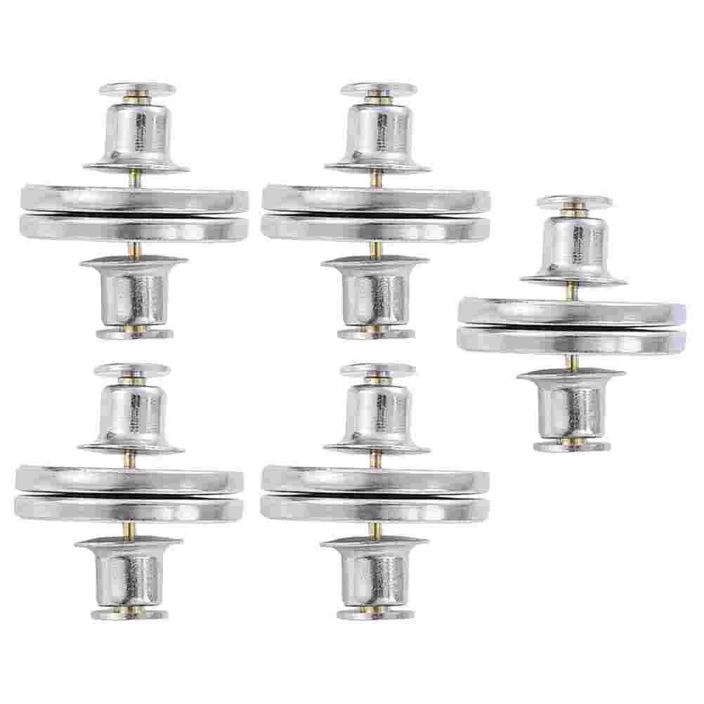 

5 Pairs Curtain Seam Magnets Closure Windproof Light Leakproof Metal Fasteners