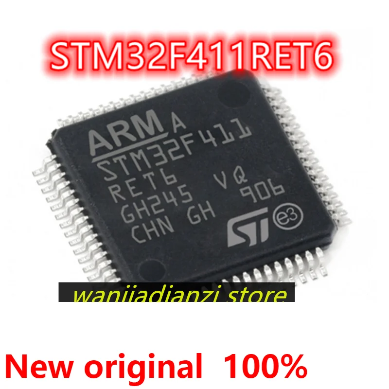 

STM32F411RET6 LQFP64 32-bit ARM microcontroller chip micro controller MCU home furnishings LQFP-64 STM32chip 411RET6 RET6