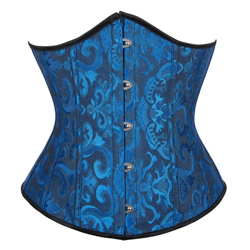 Waist Trainer Plus Size Floral Embroidered Slimming Waist Corset For Women Tummy Contorl Vintage Steampunk Corselet