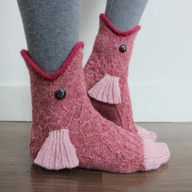 

Y2k Girl Warm Kawaii Eat The Foot Knit Short Socks Funny Cartoon Animal Unisex Knitted Sock 2023 New Fashion Indoor Casual Wear