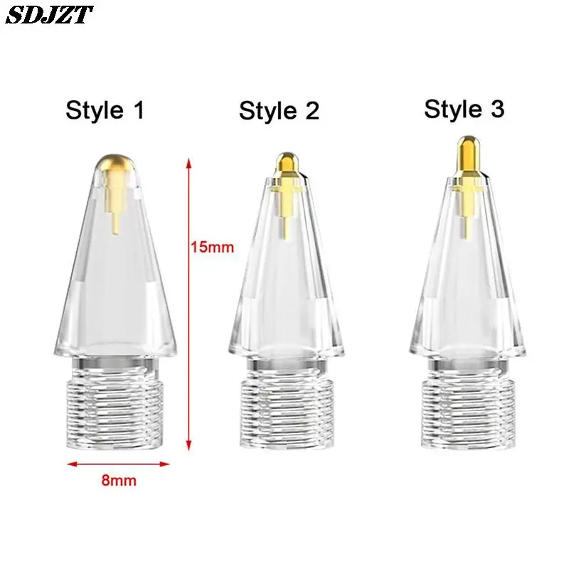 

1pc Pen Touchscreen Pen For Pencil Gen 1/2 Compatible Replacement Tip For Pencil Tip Transparent Spare Nib