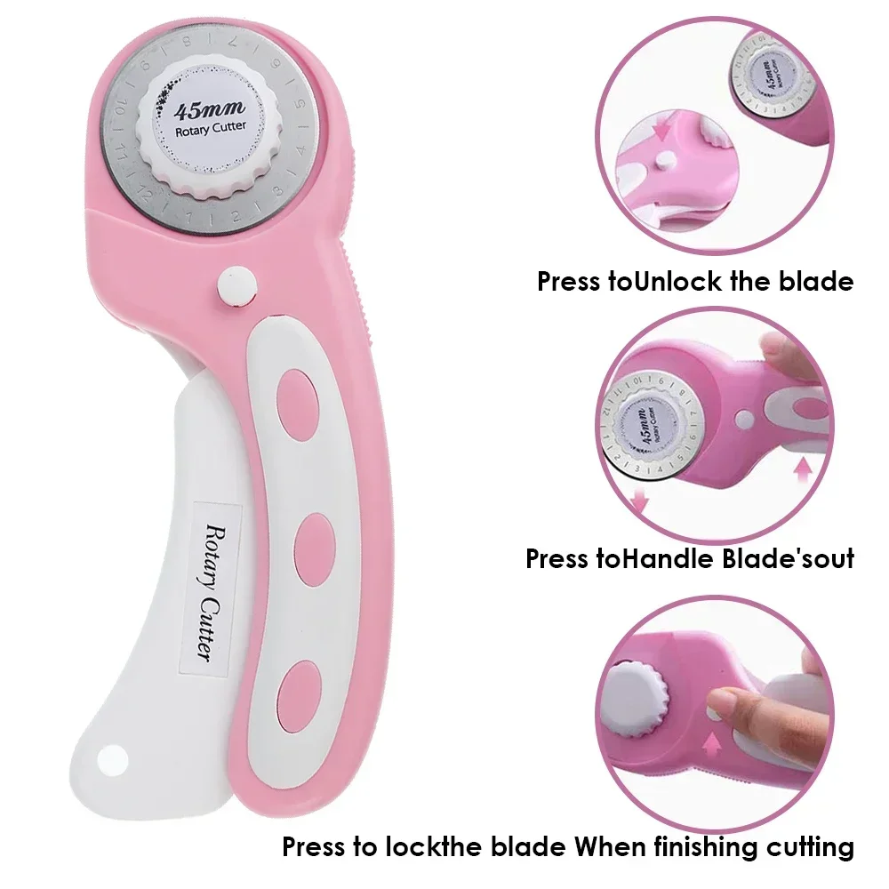 45 мм Вращающийся тканевый резак режущий инструмент лезвия для ткани зажимы