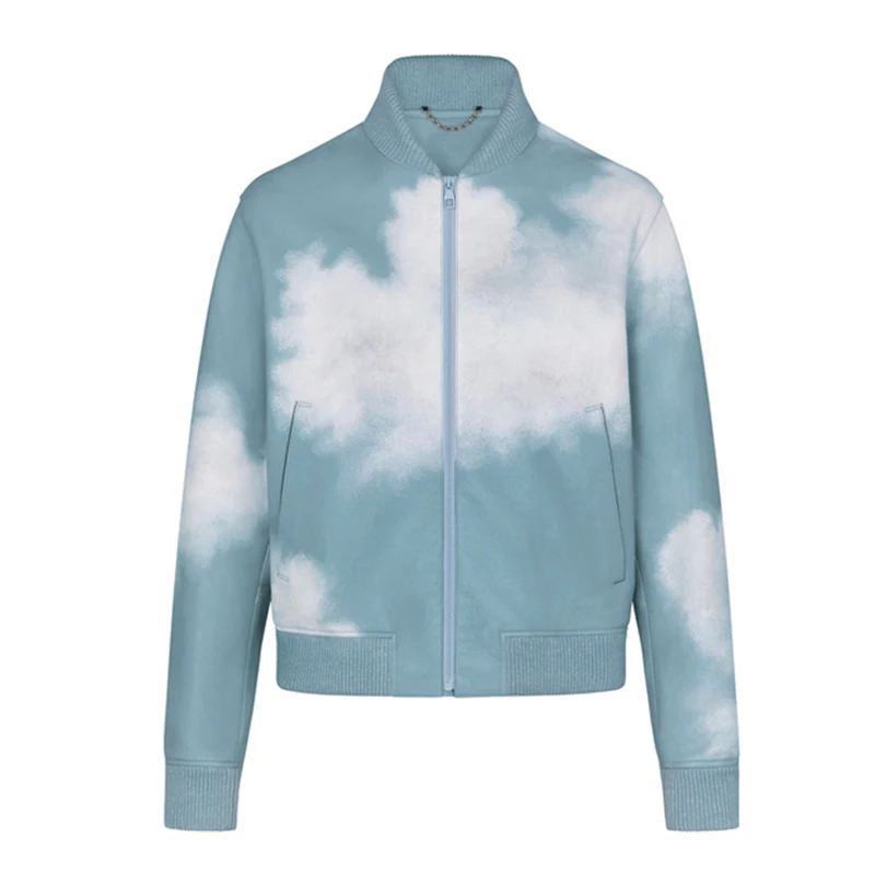 

NIGO Jacket Coat Real Leather Jacket Baseball Uniform #nigo155C