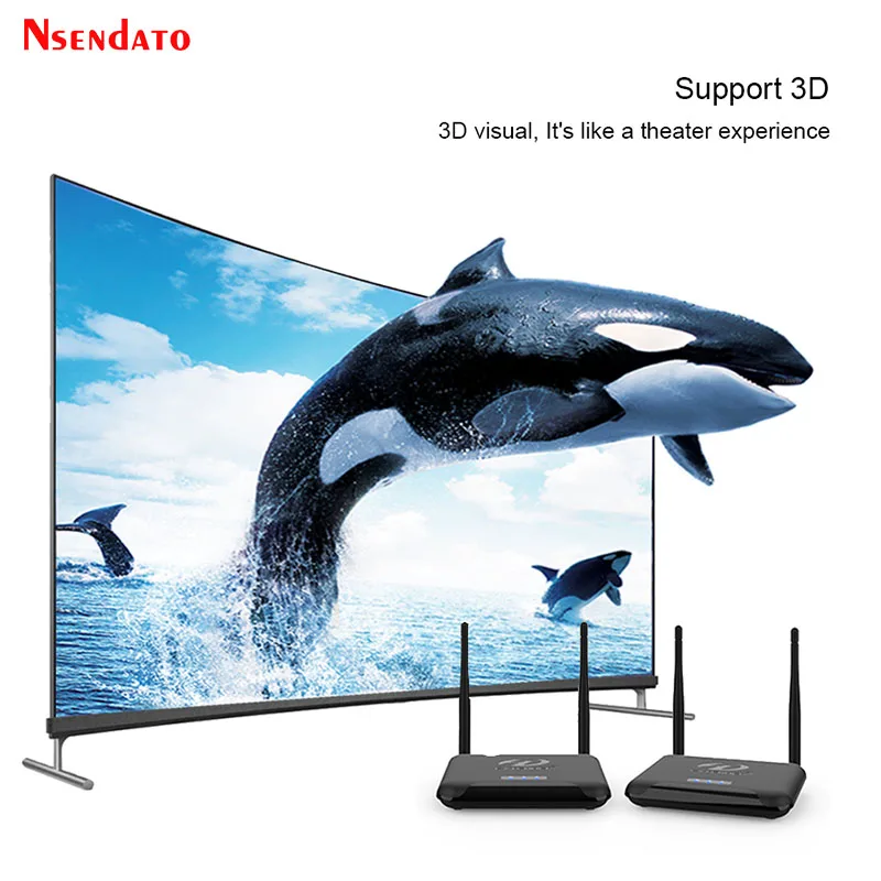 1080P HDMI удлинитель 150 м Беспроводной видеопередатчик и приемник комплект