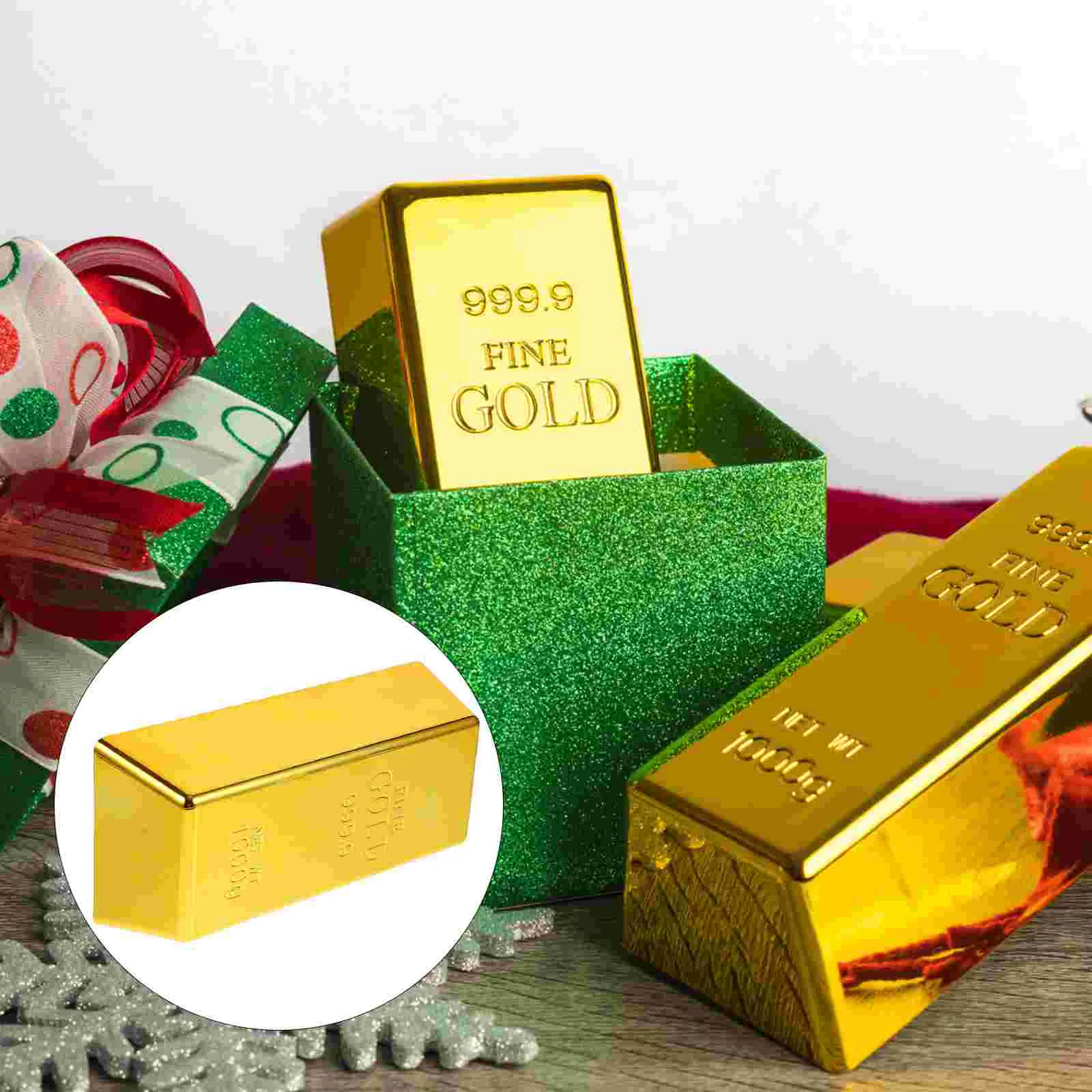 

Fake Gold Bars Living Room Door Stopper Mute Wedge Heavy Duty Stoppers Bottom Protector Silent