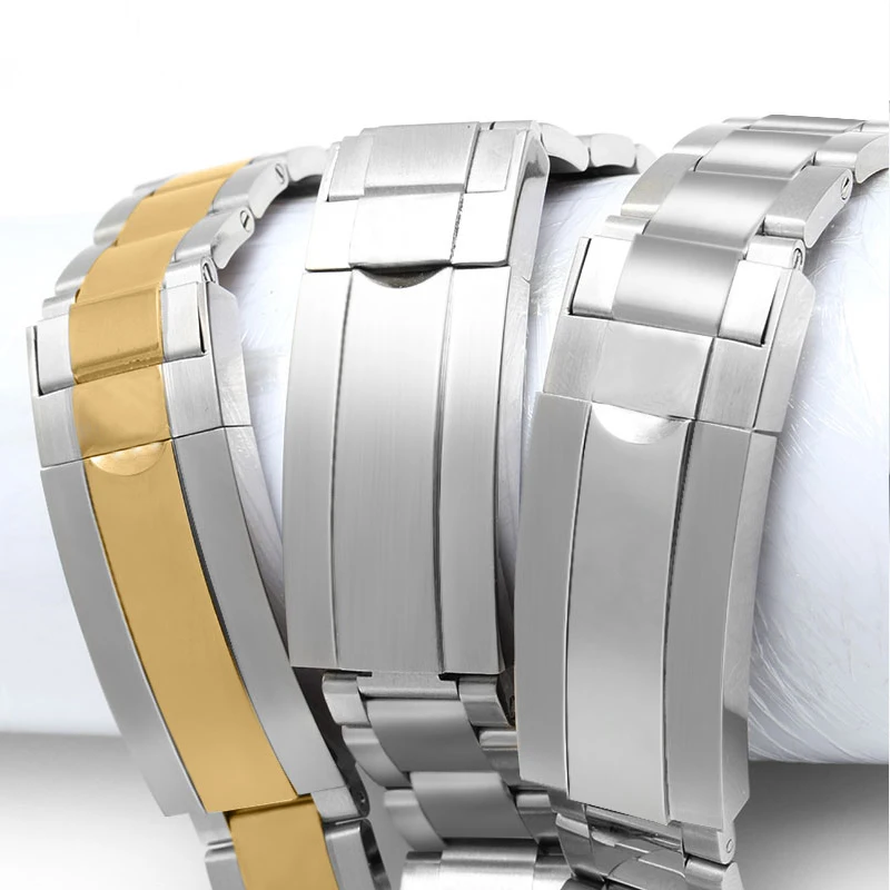 Watch Bracelet For Rolex Daytona Water Ghost Submariner Watch Accessories Band Chain Solid Stainless Steel Watch Strap 20Mm 21Mm