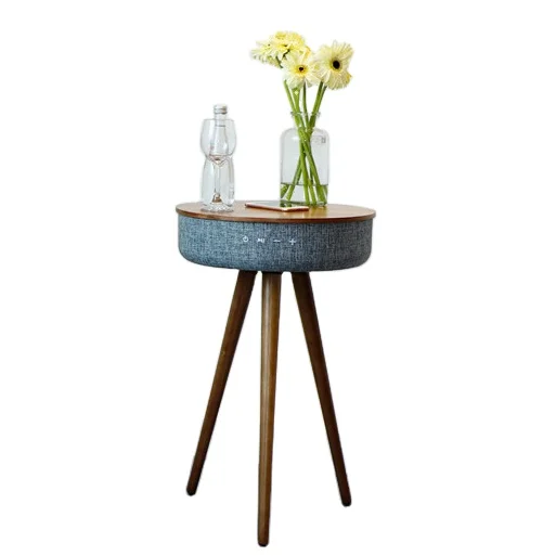

2020 new design best BT bluetooth speaker wireless charging side table speaker box micro mobile phone home audio loudspeaker
