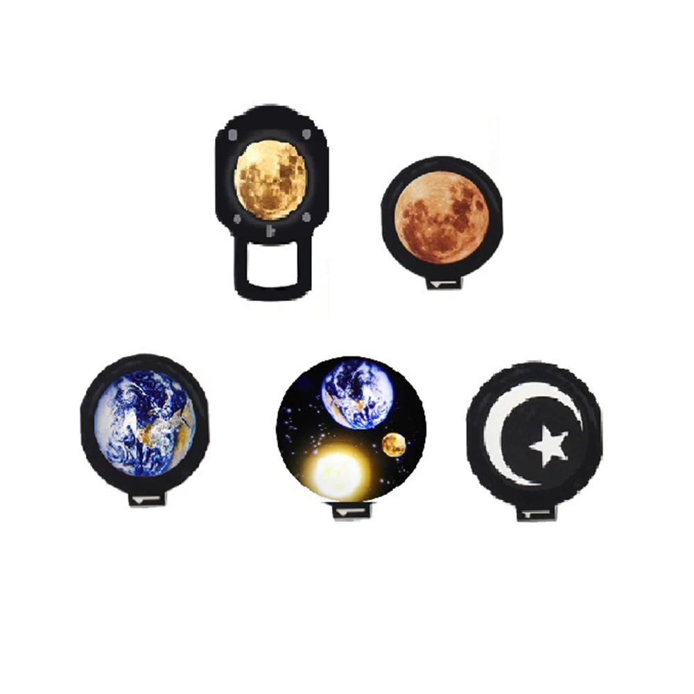 

5Pcs Earth Moon Star Projector Night Light Films Romantic Kids Bedroom Decors Remote Control Northern Light