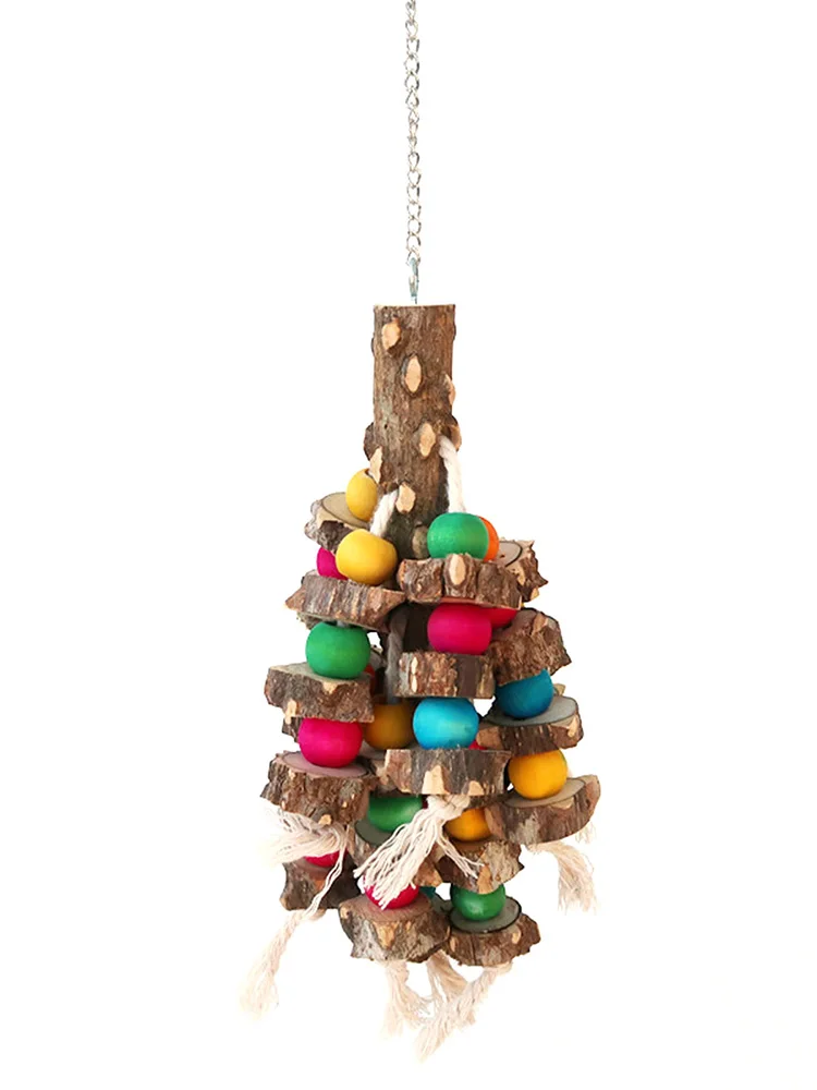 

Игрушки для попугаев, птица, искусственные игрушки, жевательные игрушки для птиц ручной работы, аксессуары для птичьих клетки, деревянные б...