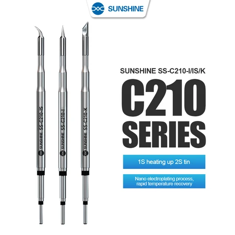 Наконечники паяльника SUNSHINE C210 для станций JBC Sugon Aifen Aixun
