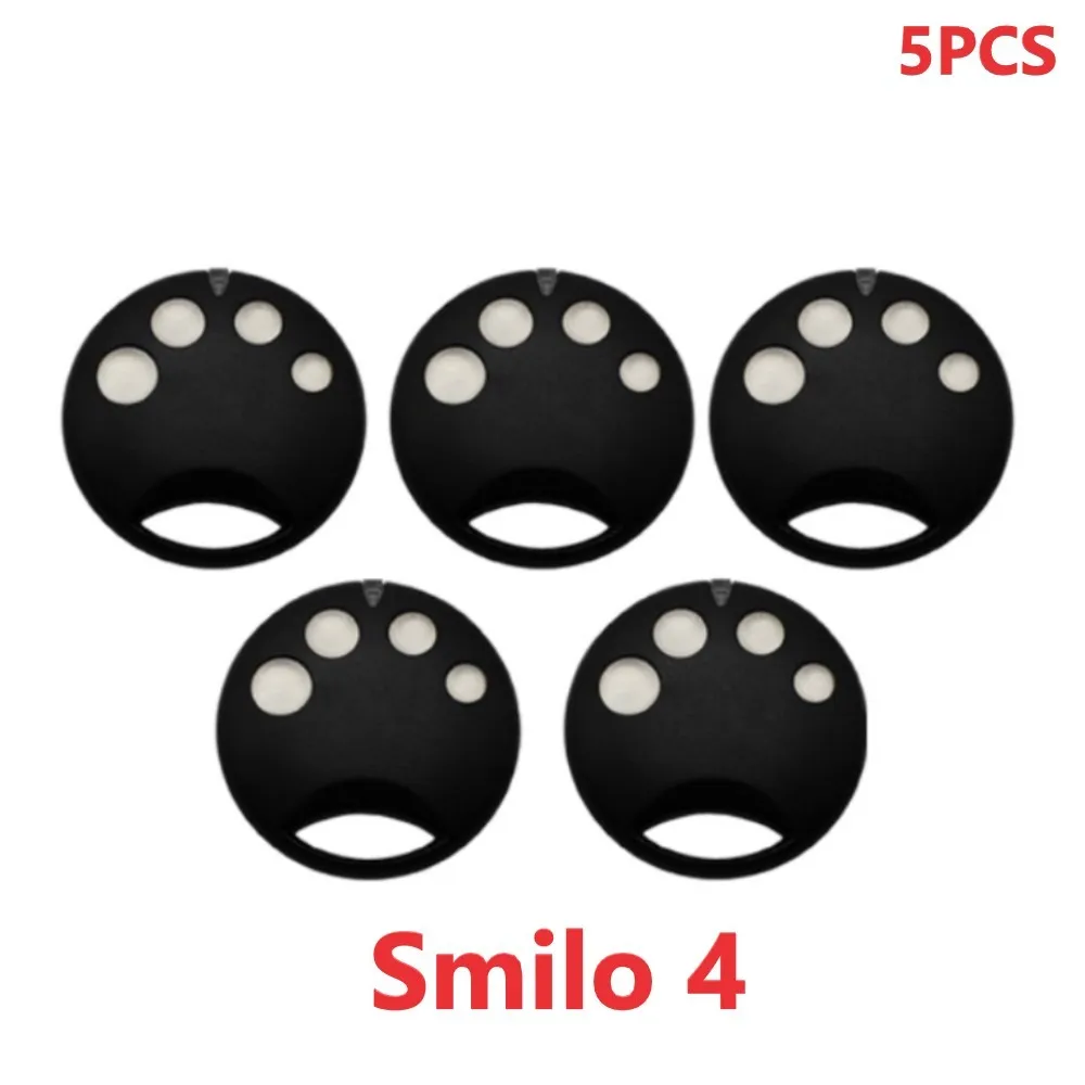 

5PCS SMILO2 SMILO4 SM4 SM2 Garage Remote Control 433 Mhz Rolling Code Handheld Transmitter Key Gate Door Opener