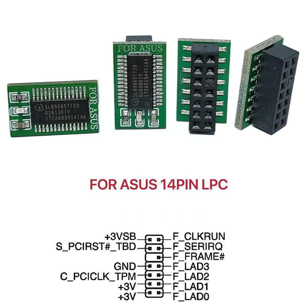 Модуль защиты TPM 2 0 модуль для Asus 14 Pin LPC GIGABYTE 12 Asrock 18 MSI I8N2 | Электроника
