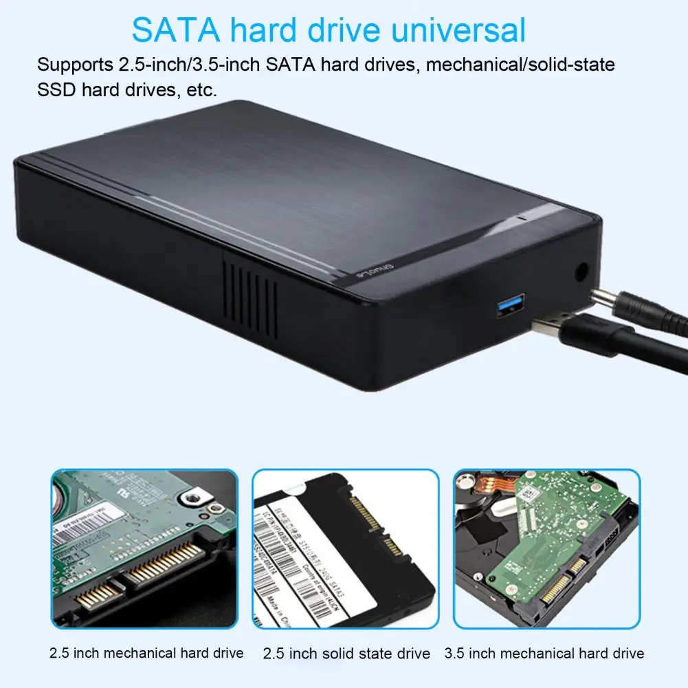 

1 комплект, Практичный чехол для жесткого диска, 10 ТБ, USB 3,0