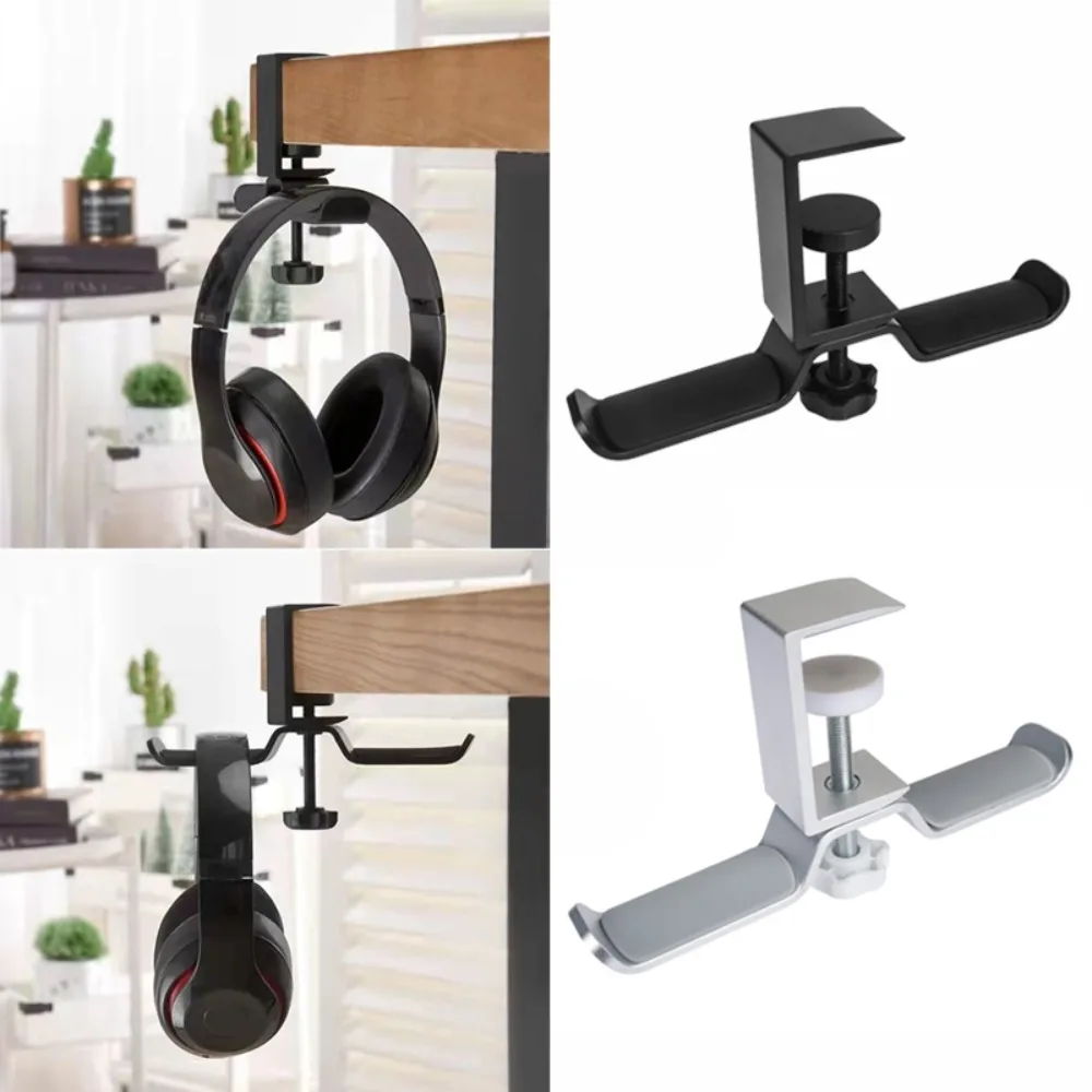 Новая алюминиевая подставка для наушников вращающийся зажим рук настенная