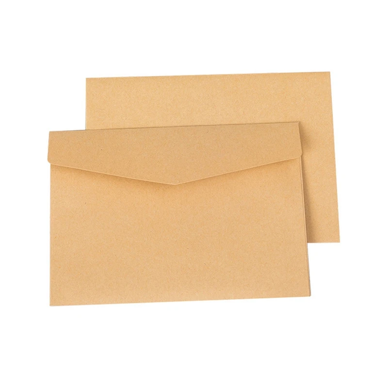 

100Piece Classical Kraft Blank Mini Paper Envelopes Wedding Invitation Envelope 105 X 70Mm