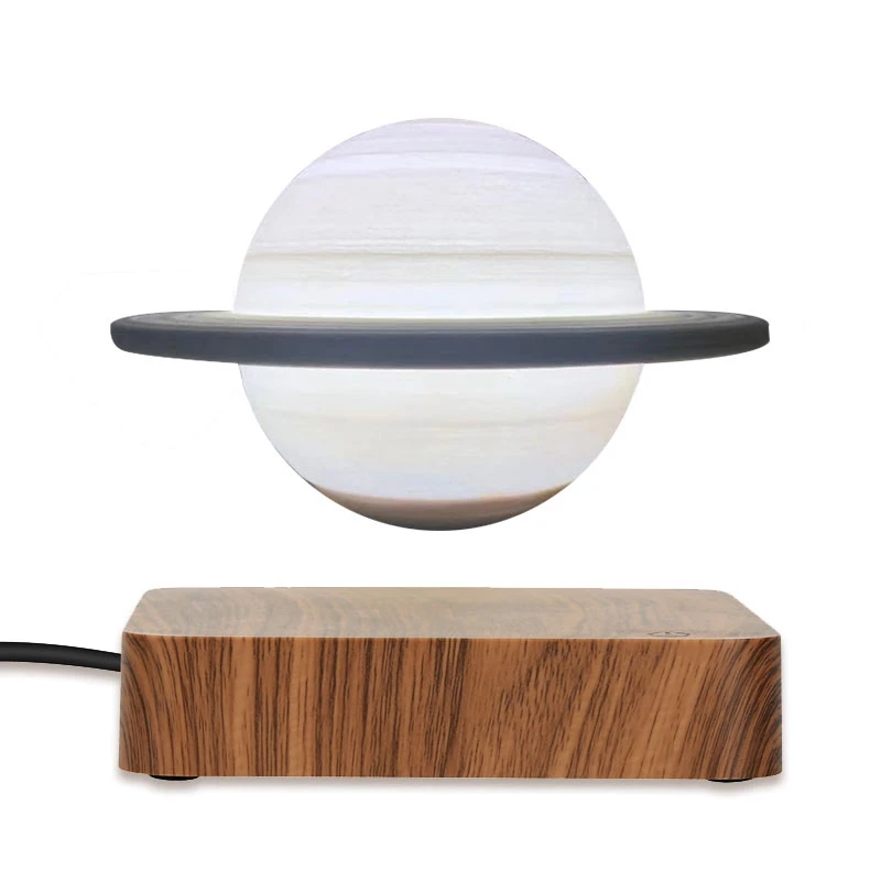 HOT 3D Magnetic Levitating Saturn Lamp Night Light 3 Colors Rotating Wireless LED Floating Lamp For Bedroom Novelty Gifts