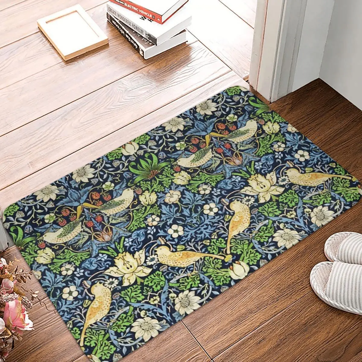 

Art Nouveau Bird And Flower 60x40cm Carpet Polyester Floor Mats Mats Customizable Living Room Home Decor