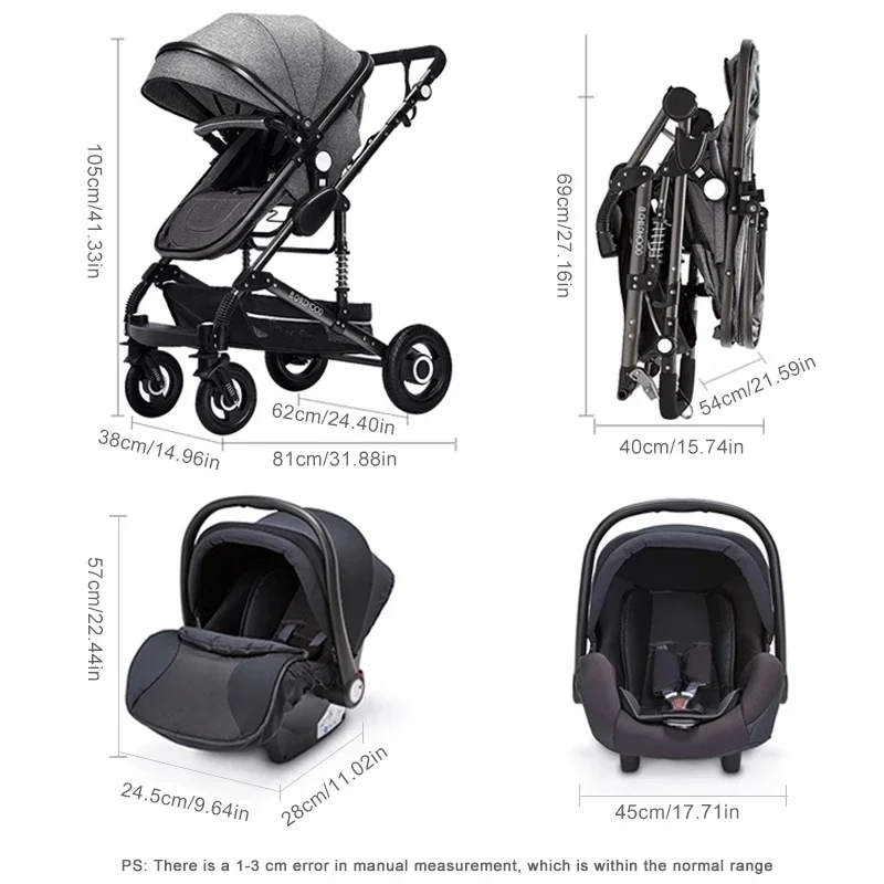 Горячая продажа коляски для новорожденных детская коляска Coches Para Bebes. Роскошные