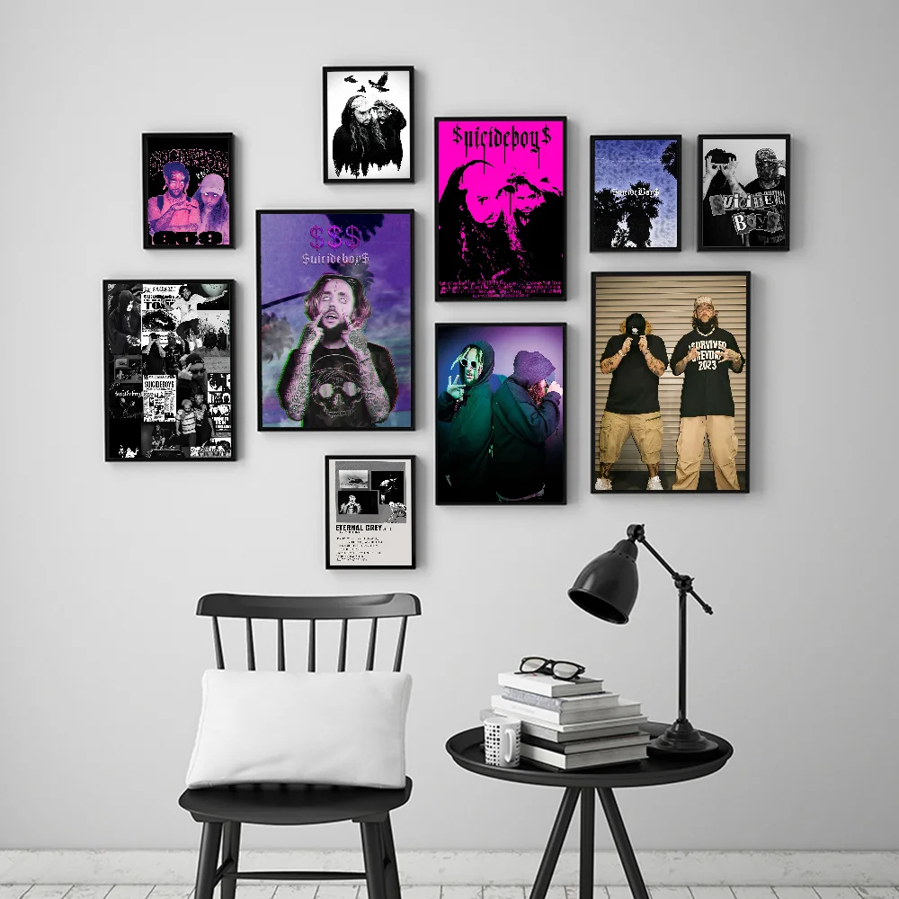 Певица S-Suicideboy аниме постеры липкие HD качественные настенные художественные