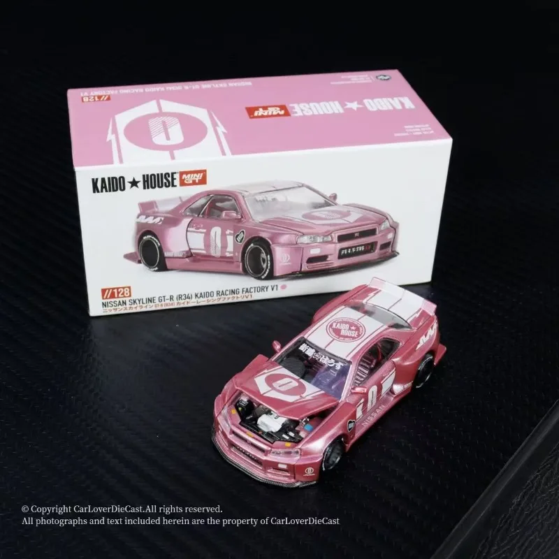 1:64 Nissan Skyline GT-R(R34) Имитационная модель из сплава Детская коллекция декоративных