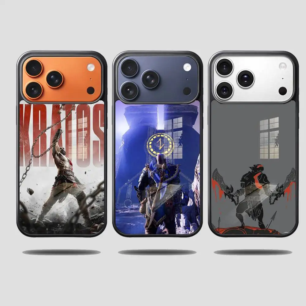 Фото Чехлы для телефонов G-God OF War K-Kratos для iPhone 17, 16, 15, 14, 13, 12, 11 Pro Max, защитный чехол с полным покрытием для Magsafe №1