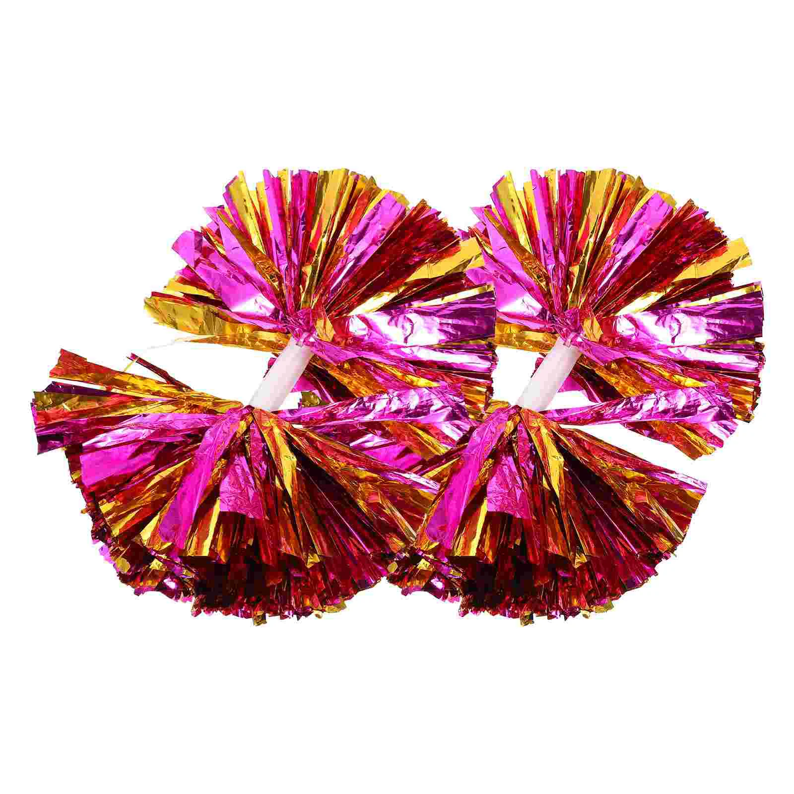 

2Pcs Cheer Pom Poms Cheerleading Pom Poms Perforamnce Prop Dancing Pom Poms for Party Stage Sports