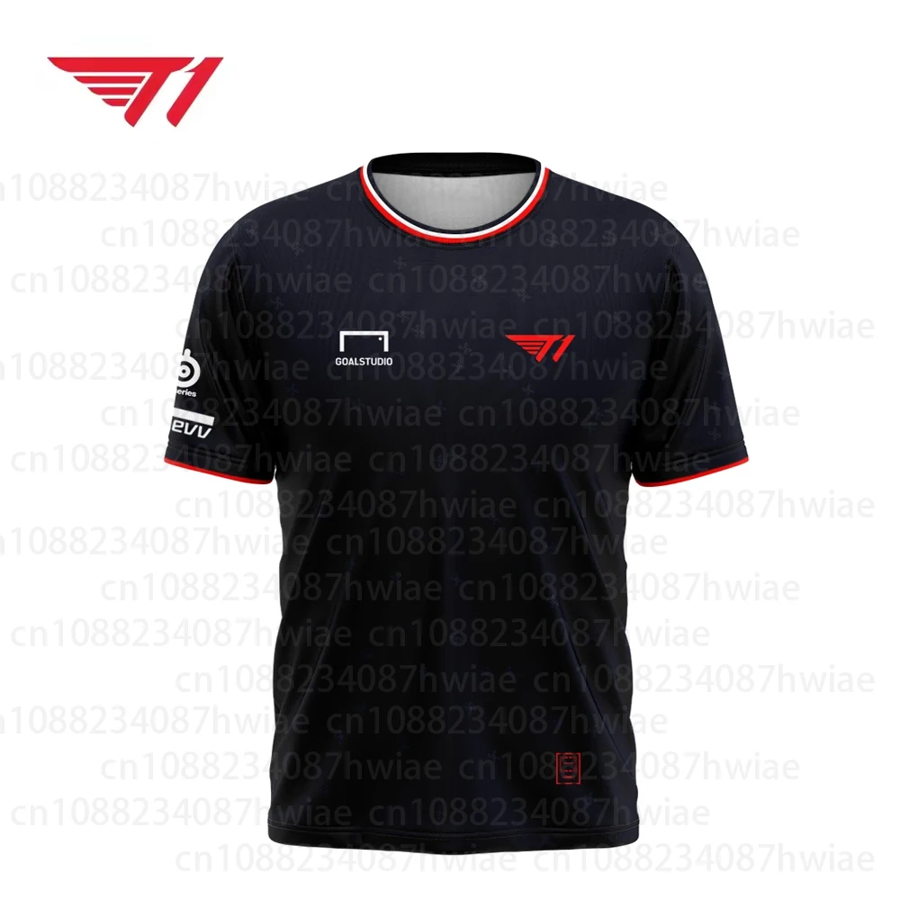 Фото League of Legends S14 Global Finals SKT T1 2021, футболка с униформой команды Faker, одежда в том же стиле, футболка LOL Games Faker Jersey №1