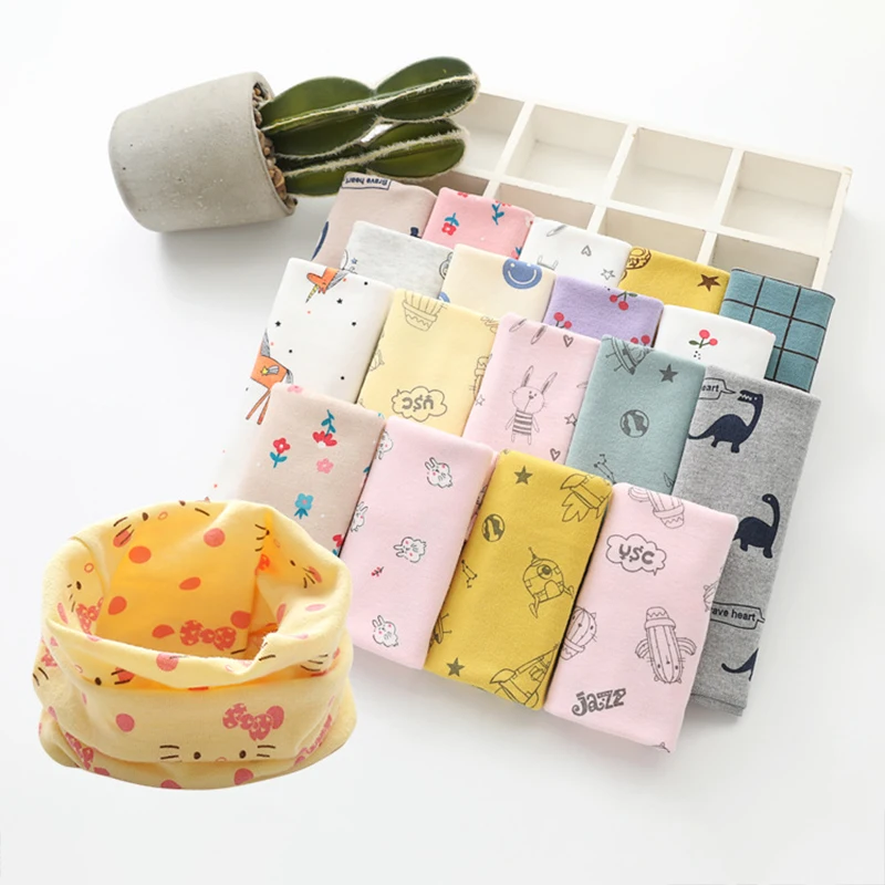 

Baby Scarf Autumn Winter Soft Cotton Scarves Baby Neck Collars Children's Chimney on the Neck Toddler Neckerchief Neck Warmer