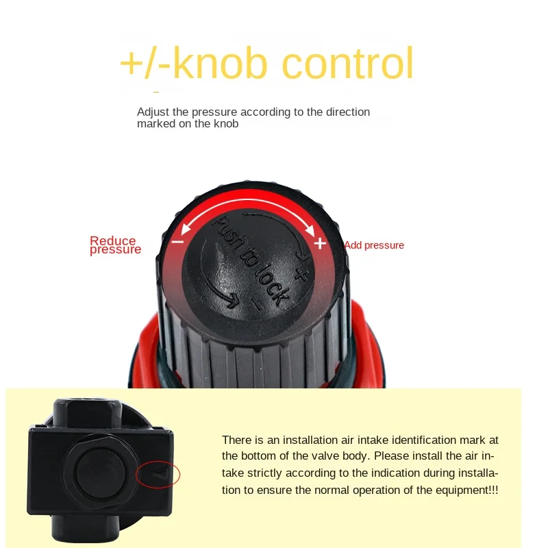 Пневматический регулирующий клапан давления Br2000 компрессионный воздушный