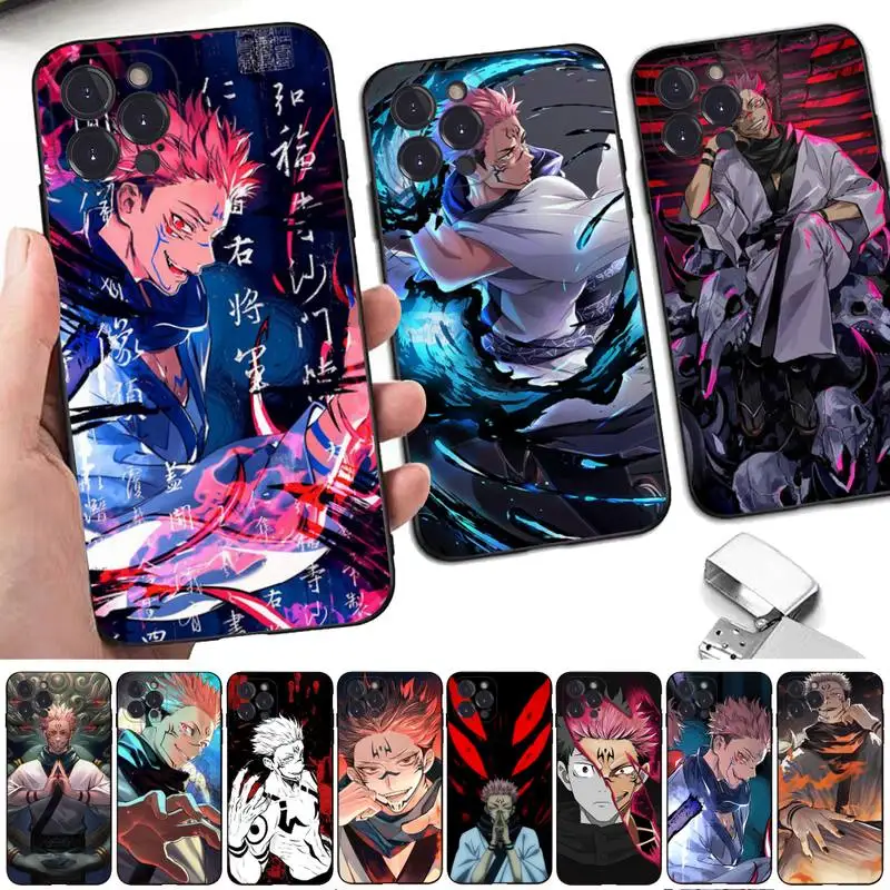 

BANDAI Anime Jujutsu Kaisen Ryomen Sukuna Phone Case for iPhone 11 12 13 mini pro XS MAX 8 7 6 6S Plus X 5S SE 2020 XR case
