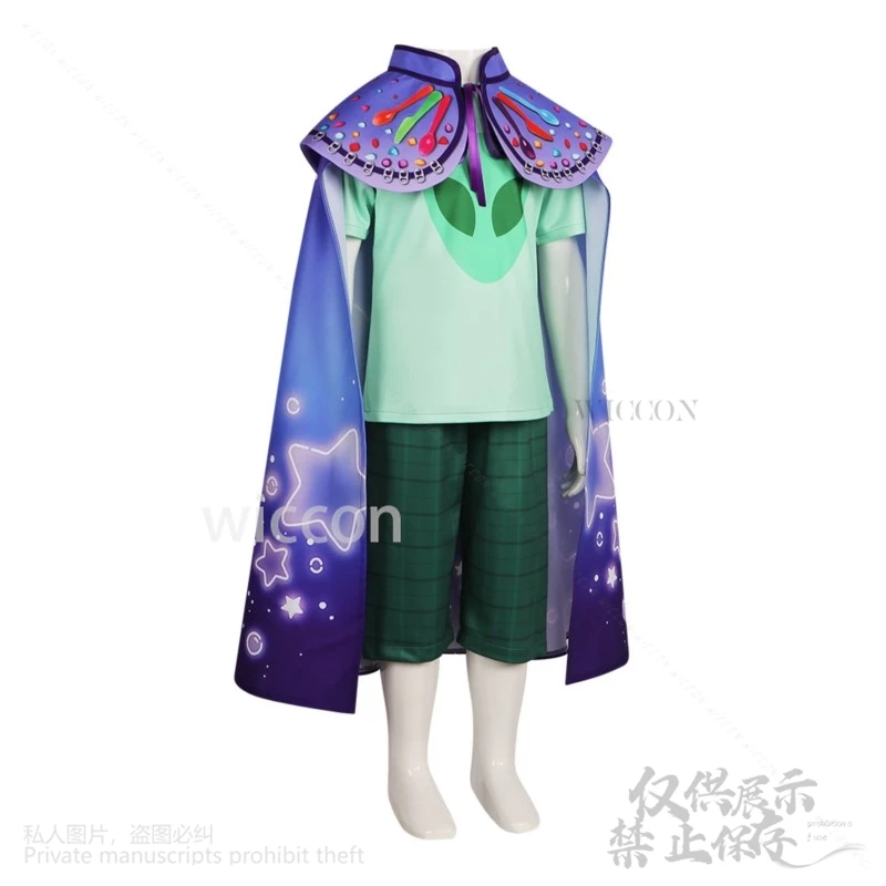 Новинка 2025 года аниме-фильм Elio косплей костюм Земли плащ брюки футболка для