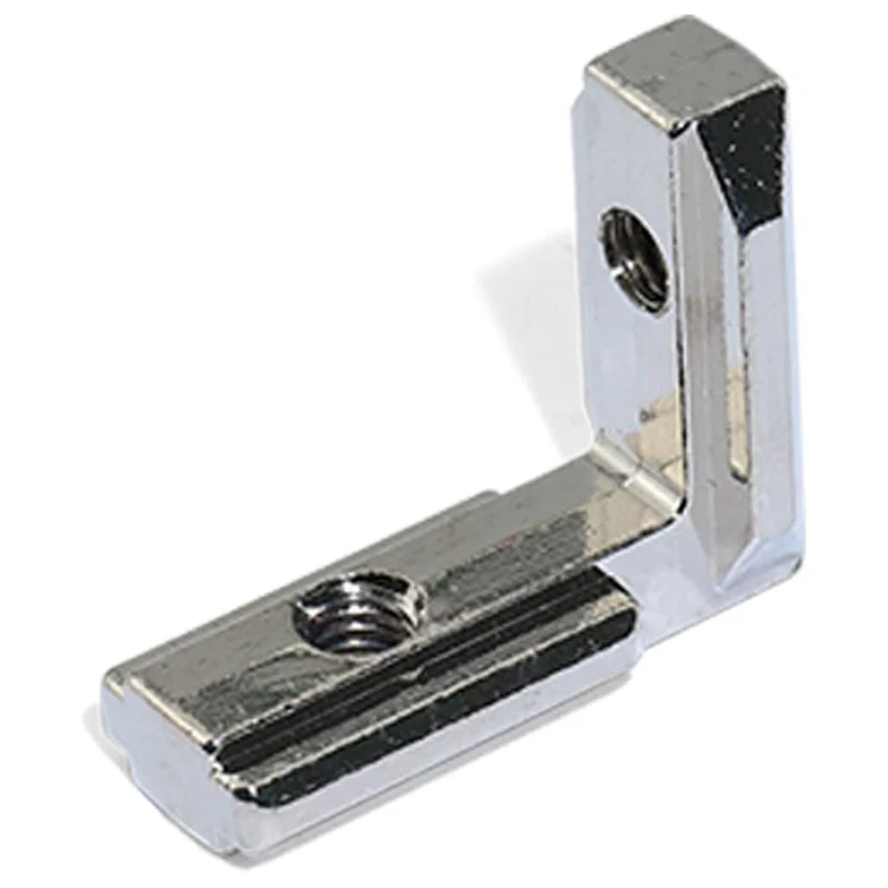 20Pcs T Slot L-Shape Interior Inside Corner Connector Joint Bracket for Aluminum Extrusion Profile 2020 Series 6mm