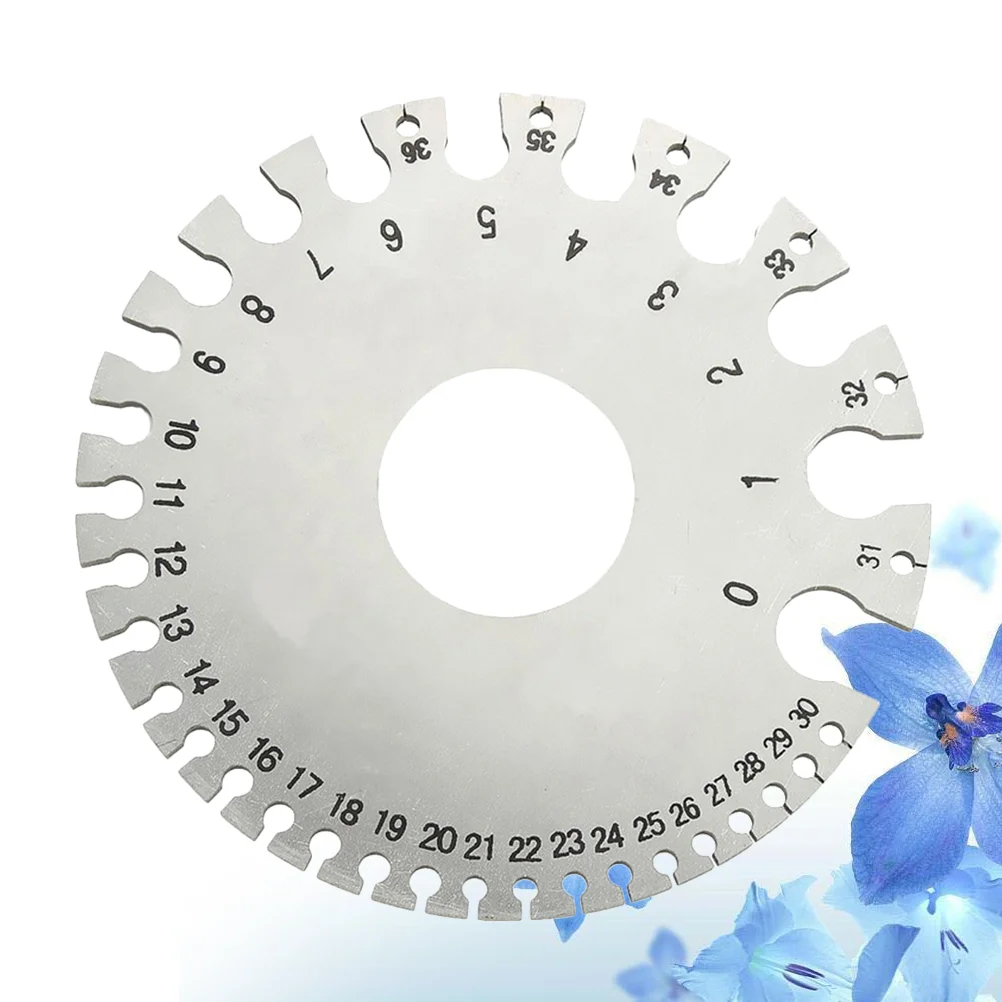 Измеритель толщины провода Круглый измеритель диаметра (серебристый)