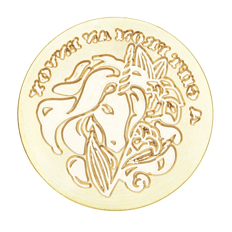 Unicorn Seal Korea Metal Wax Stamp DIY Tool Custom Craft Supplies Stamps for Scrapbooking |