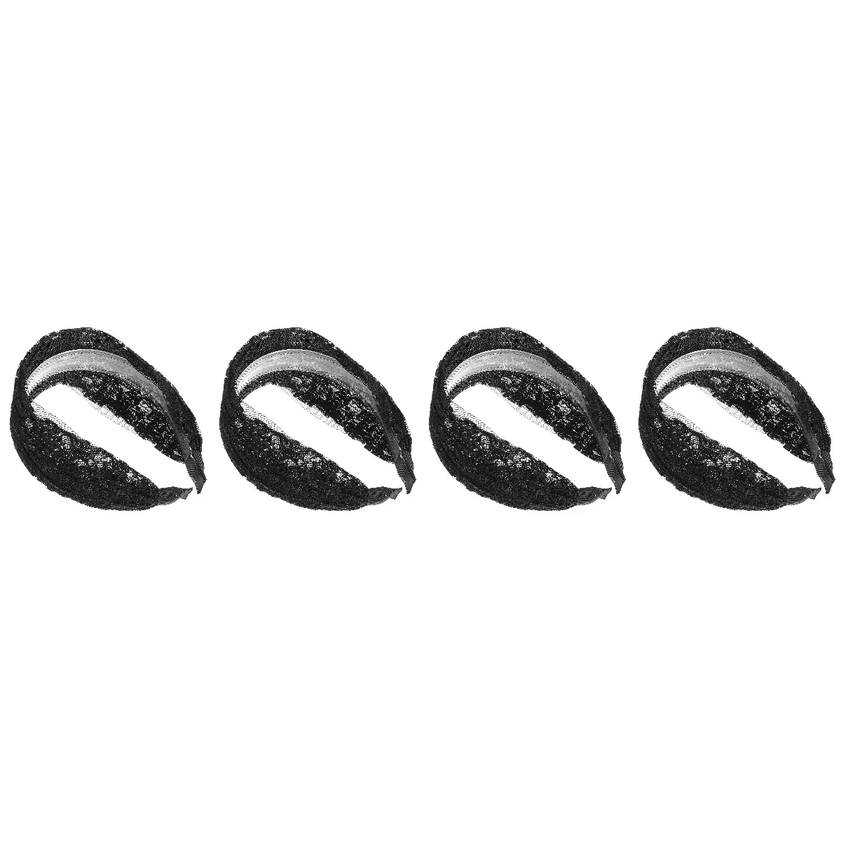 

Головной убор с цветочным рисунком Женский, широкая Кружевная повязка на голову, аксессуар для волос, головной убор для девушек, 4 шт.