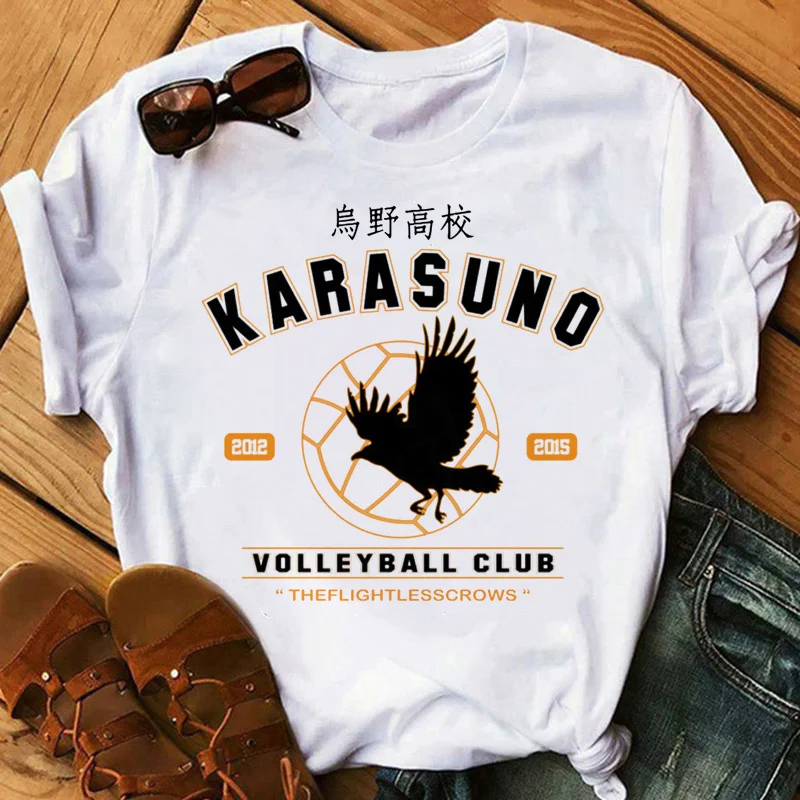 

haikyuu clothing men print white t shirt y2k streetwear casual t shirt t-shirt vintage