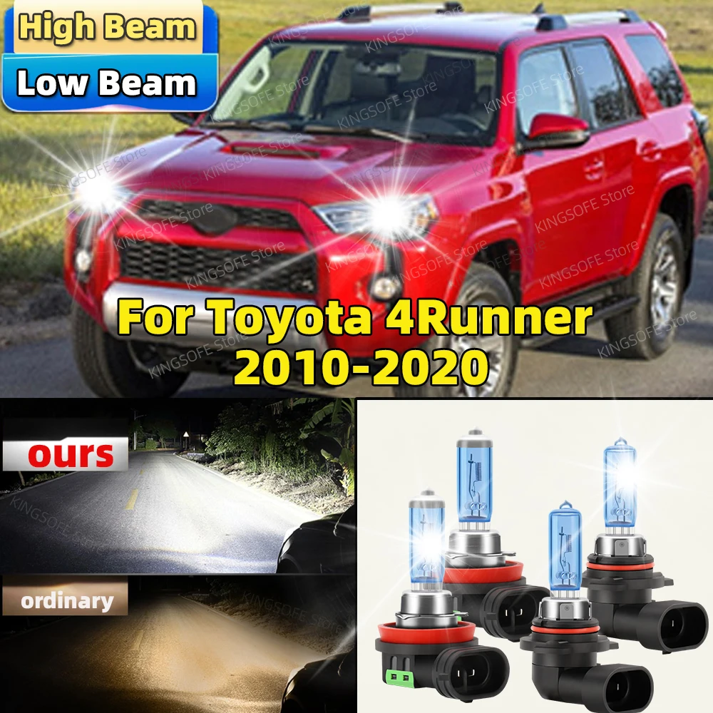 4 шт. 100 Вт галогенная автомобильная фара Canbus 6500K HB3 H11 дальнего ближнего света для