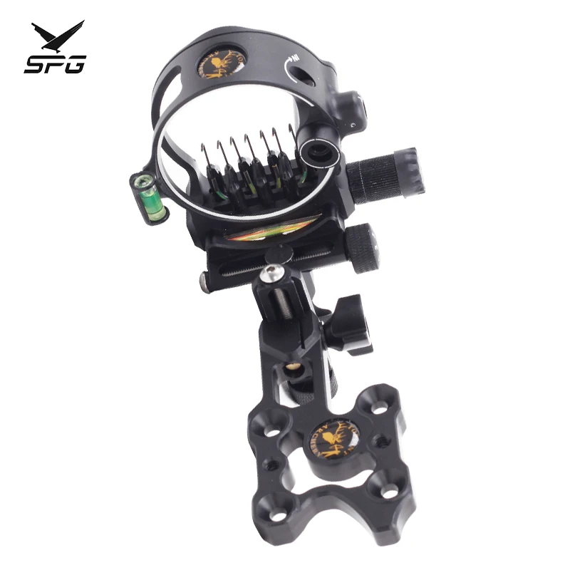DB9170 Compound Bow Sight 7 Core 0.019 CNC Aviation Aluminum for Outdoor Hunting Shooting Archery Sports Accessories