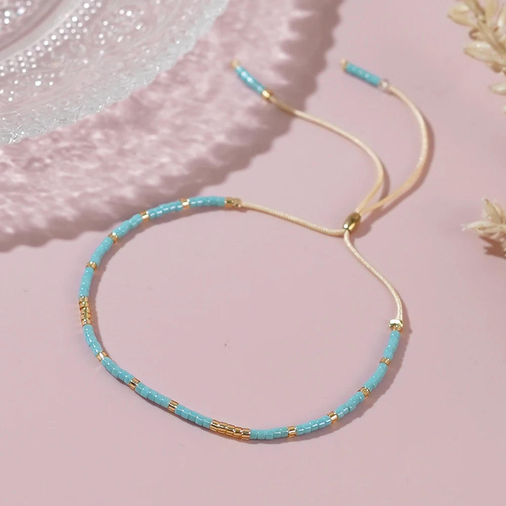 Go2Boho крошечные браслеты с бусинами для женщин простое ювелирное изделие браслет