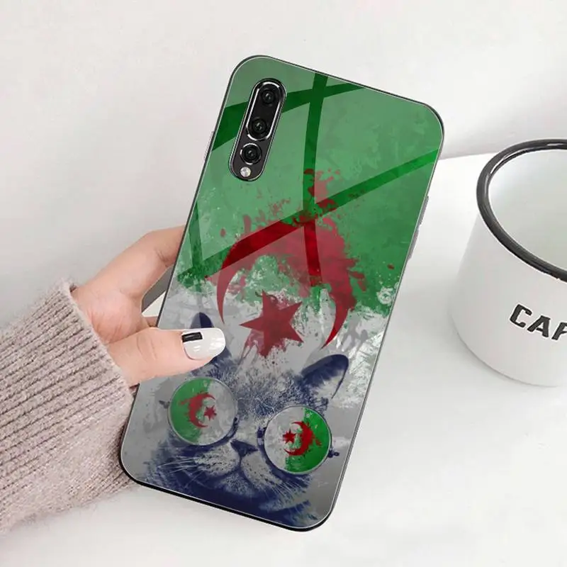 Чехол для телефона с флагом Алжира закаленное стекло Huawei P30 P20 P10 lite honor 7A 8X 9 10 mate 20