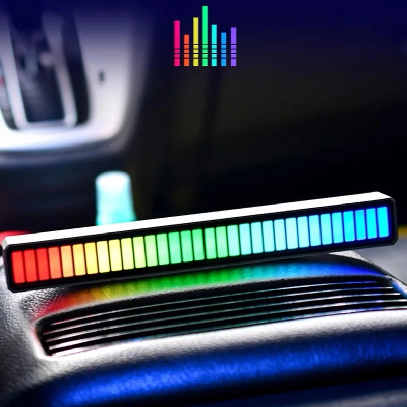 RGB автомобильные праздничные лампы для музыки светодиодный музыкальный звуковой