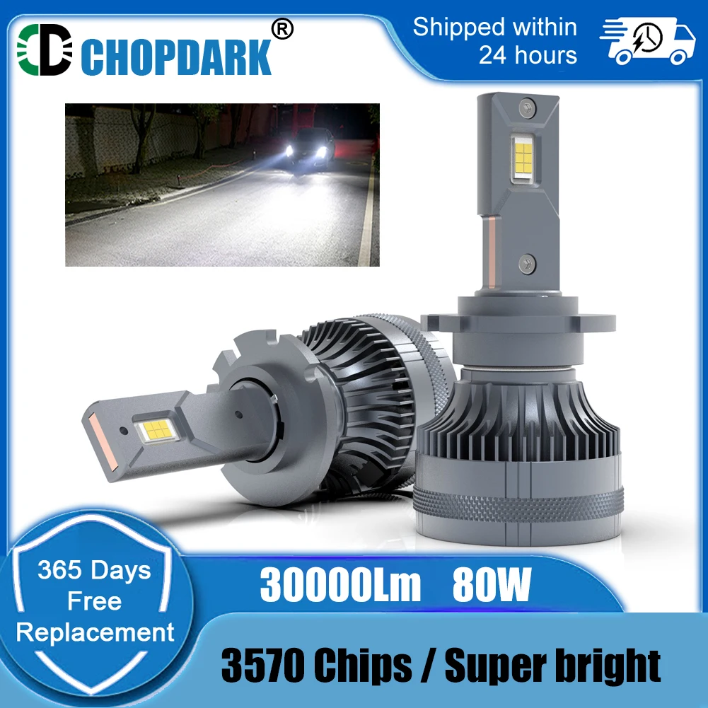 

2 шт., Автомобильные светодиодные лампы D2S D2R D1S D4S D2H D3S D4R D2C D1R D1C D3C D3R CSP 3570 GXP чипы лм 80 Вт