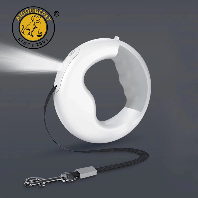 

Нейлоновый Поводок для собак со светодиодсветильник кой, автоматический выдвижной светящийся поводок для прогулок с большими питомцами и ...